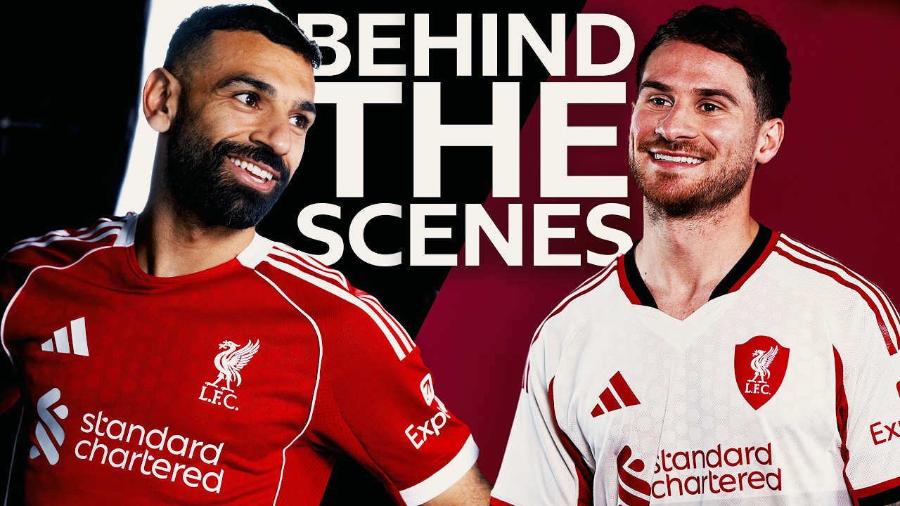 Behind The Scenes on set! | New Liverpool adidas kit photoshoot 