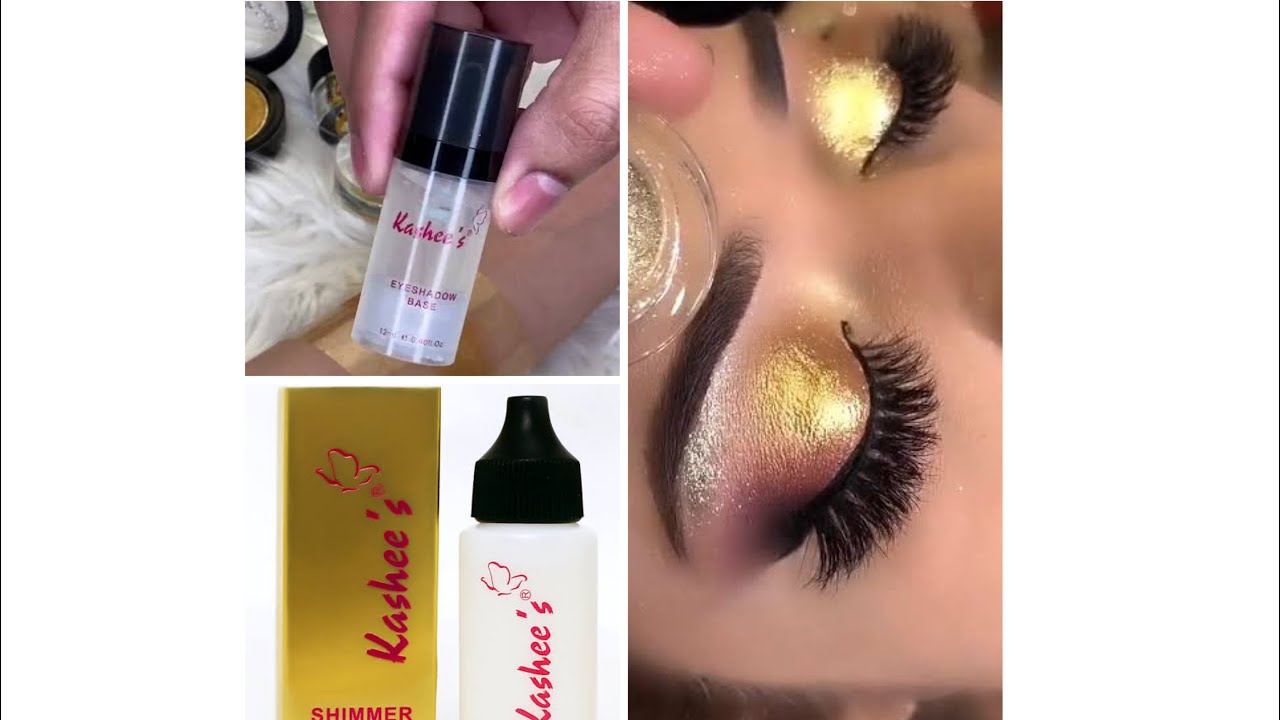 Kashee’s eyeshadow base vs kashees shimmer fixer . Detail video .