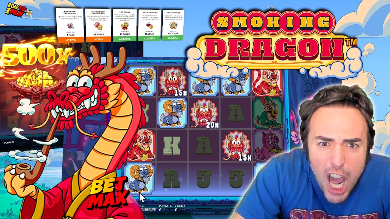 🟥 HOT 💸 🟥 Spinnate Pazze alla SMOKING DRAGON 🐲💨 tra BET MAX e Acquisti SUPER BONUS 🤑 - SPIKE VIDEO