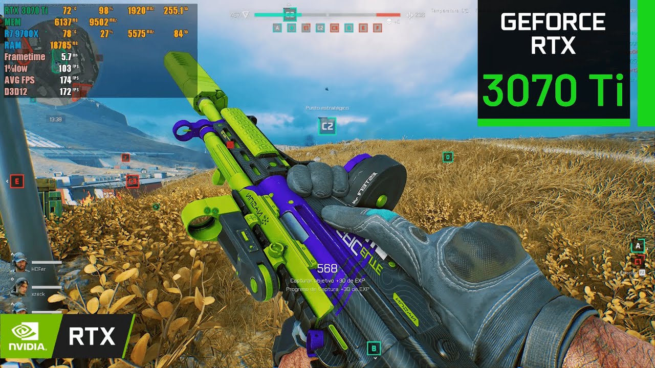 Delta Force : RTX 3070 Ti 8GB ( Gráficos Máximos DLSS On )