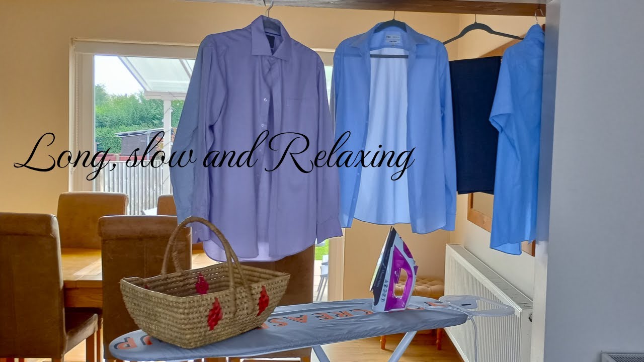 REAL ASMR Ironing low tech // slow and relaxing (no talking)