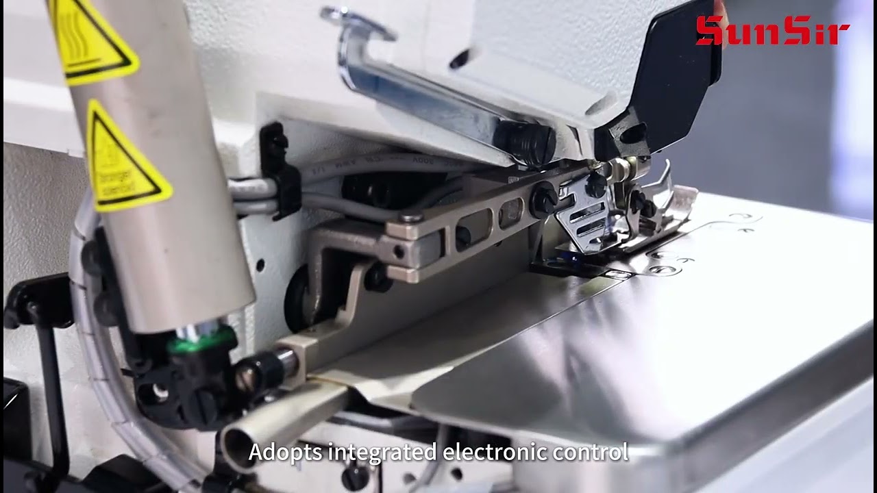 Check out the SunSir R4 Auto Thread Trimming Overlock Machine in action!