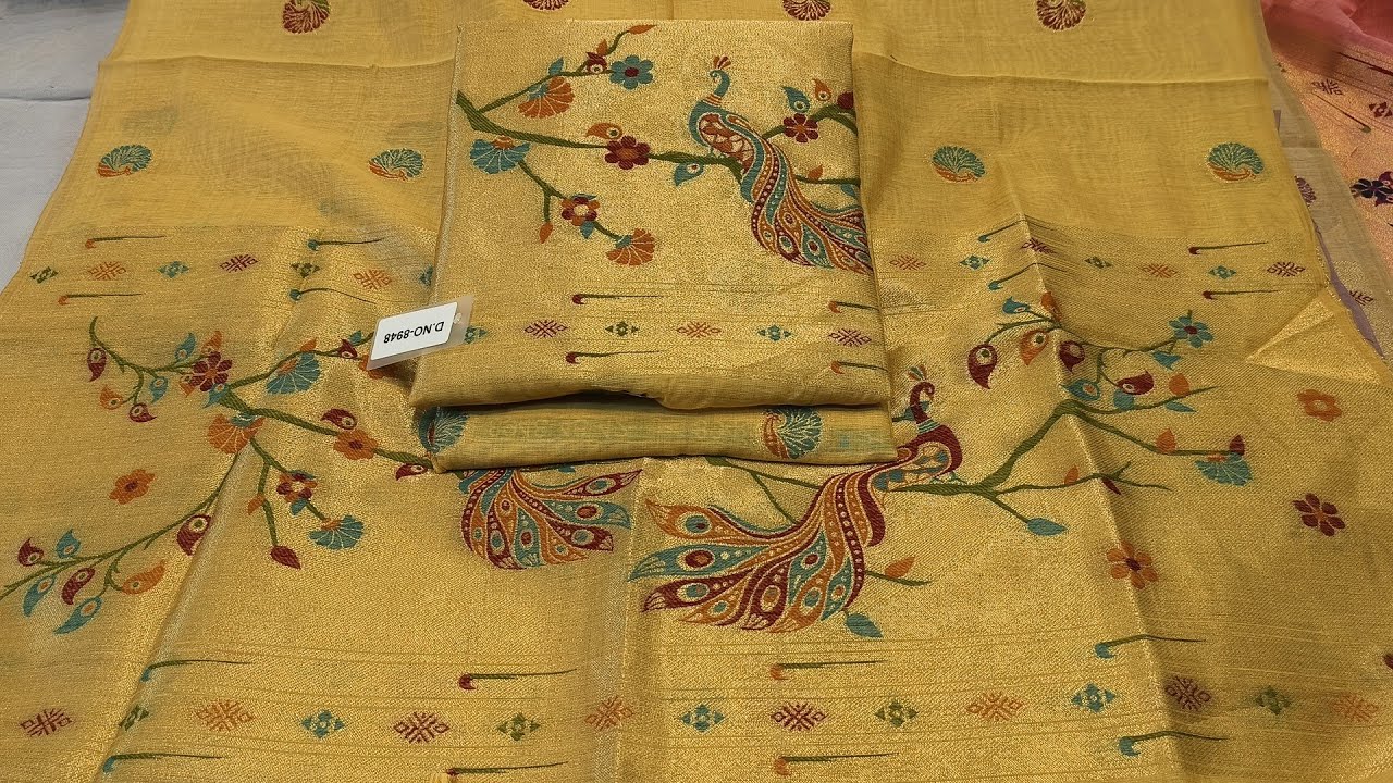 Pure jamdani and maheshwari silk suit 📞 8307111302 #trending #officewear #punjabisuit #explore 