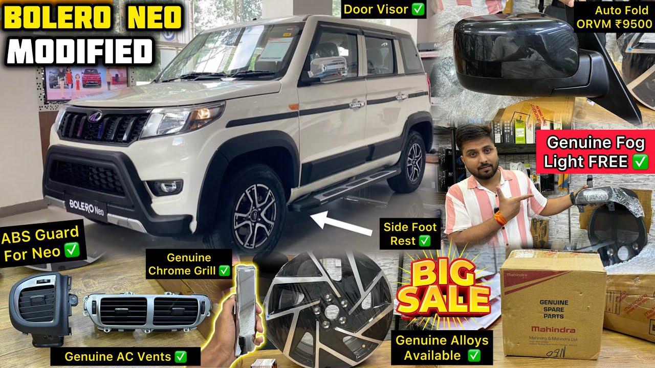 Mahindra Bolero Neo All Genuine Accessories With Price ✅ Bolero Neo N4 Modified