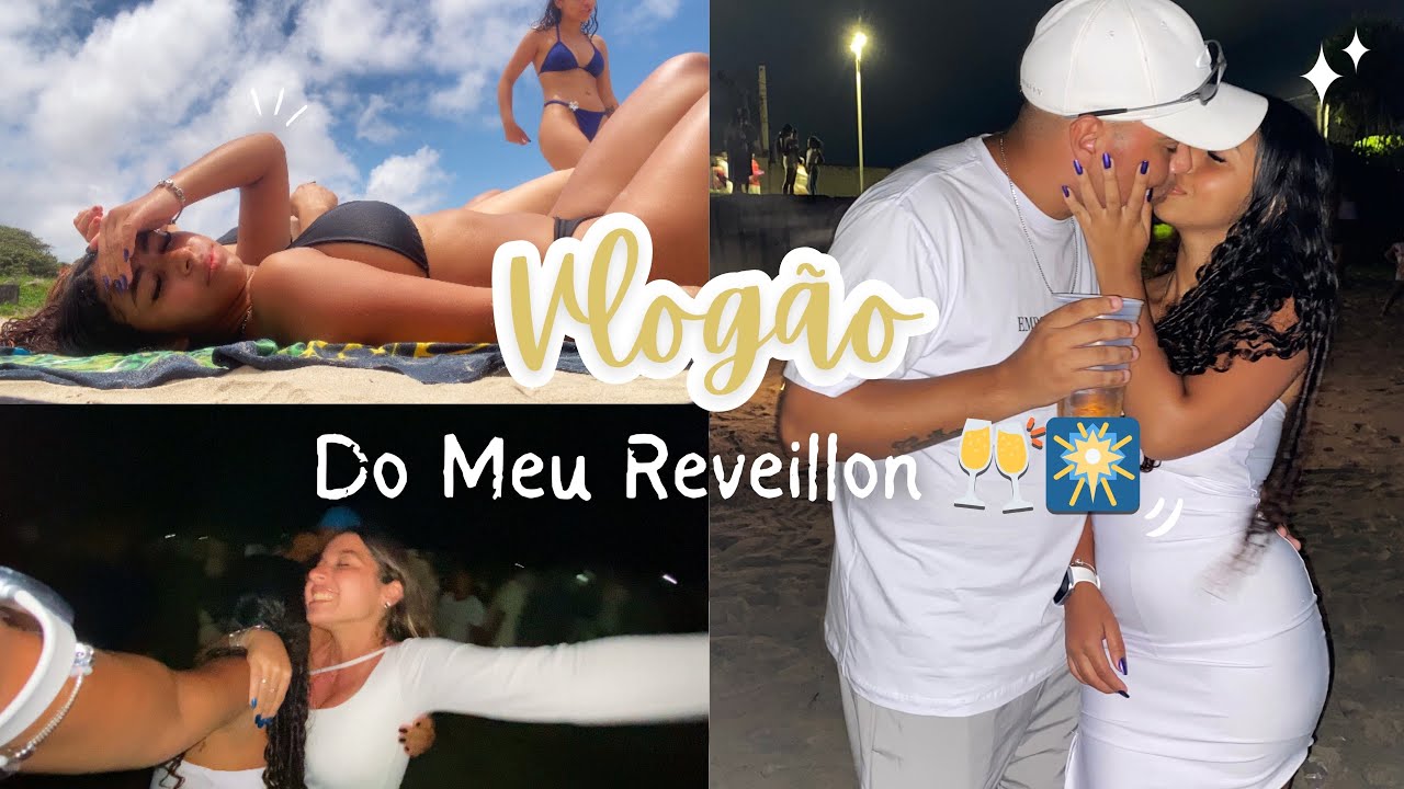 VLOG DO MEU RÉVEILLON 2025 - fomos na praia ver os fogos 🎆🥂💖