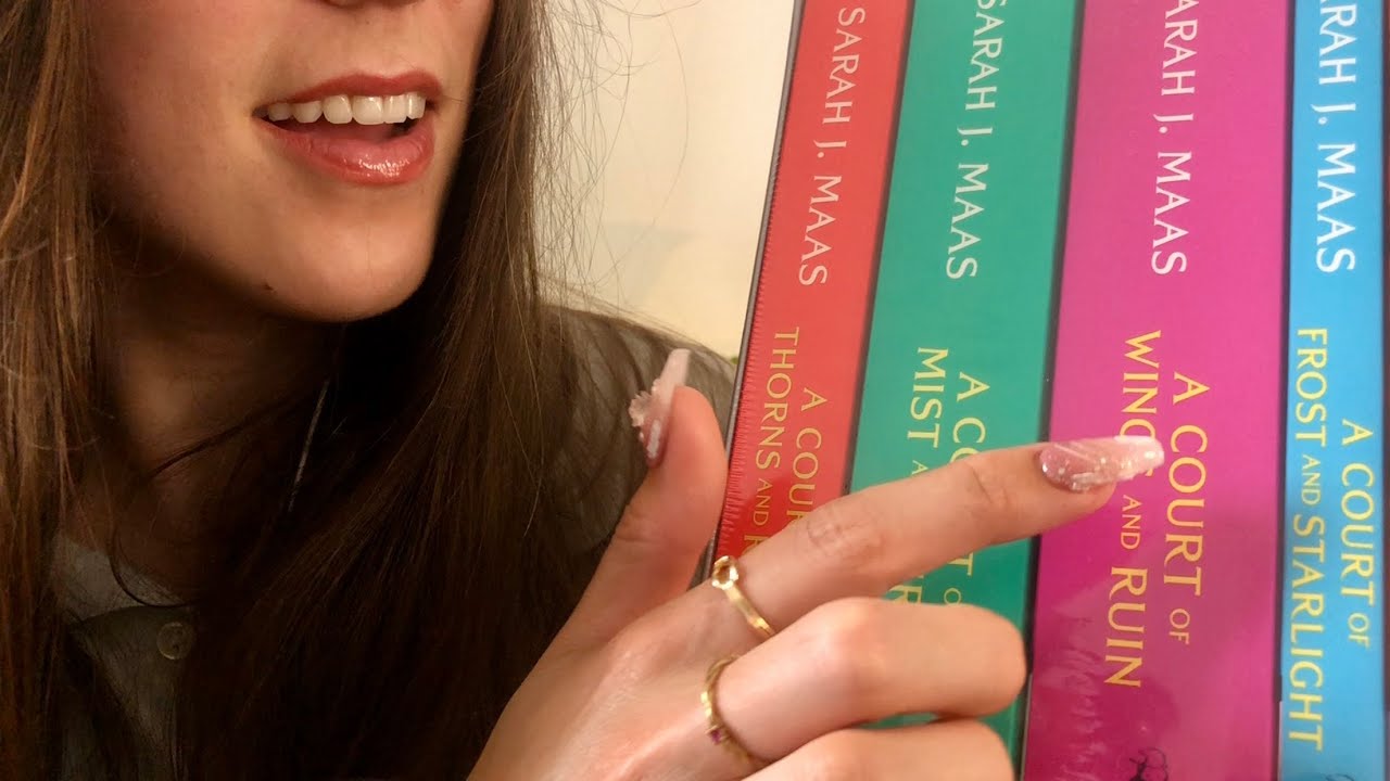 ASMR| Unboxing & reading ACOTAR 📚✨ Whispered reading, tapping