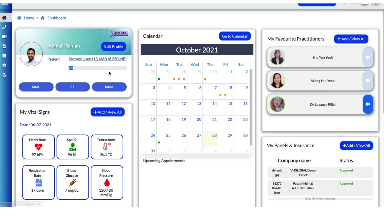 PATIENT DASHBOARD TUTORIAL