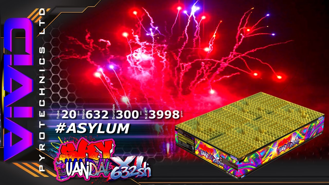 SKY VANDAL XL 💥💯💀 632sh!! F3 #ASYLUM #fireworks #vividpyrotechnics