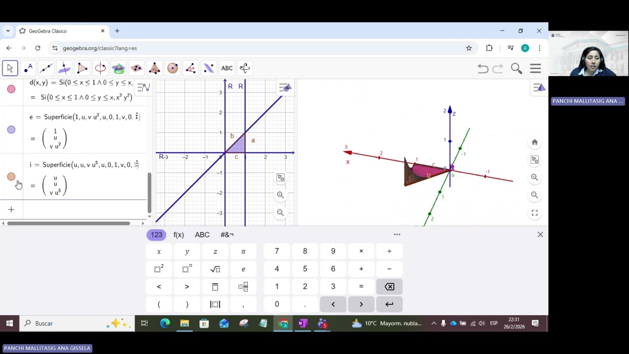 Construcción de sólidos en GeoGebra