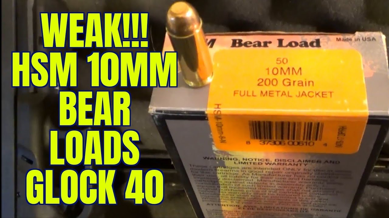 СЛАБЫЙ!!! Обзор HSM BEAR LOAD 200гр для GLOCK model 40