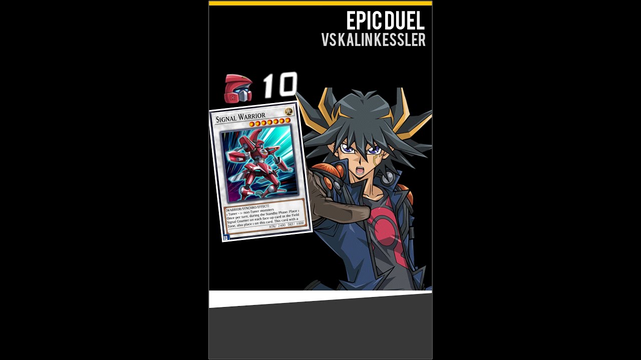 Yugioh Duel Links - THIS is The Power of Signal Warrior! Yusei Vs Kalin Kessler