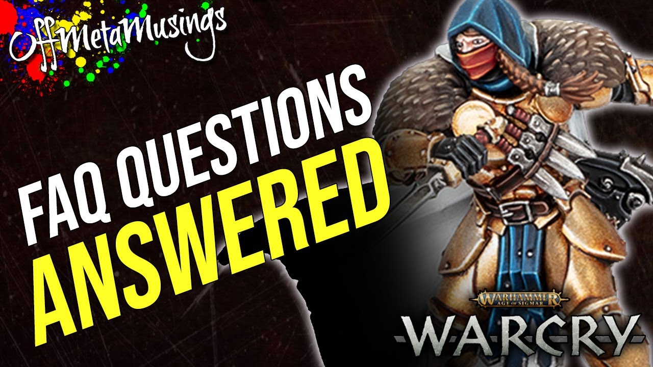 FIXING THE ERRORS IN THE WARCRY FAQ