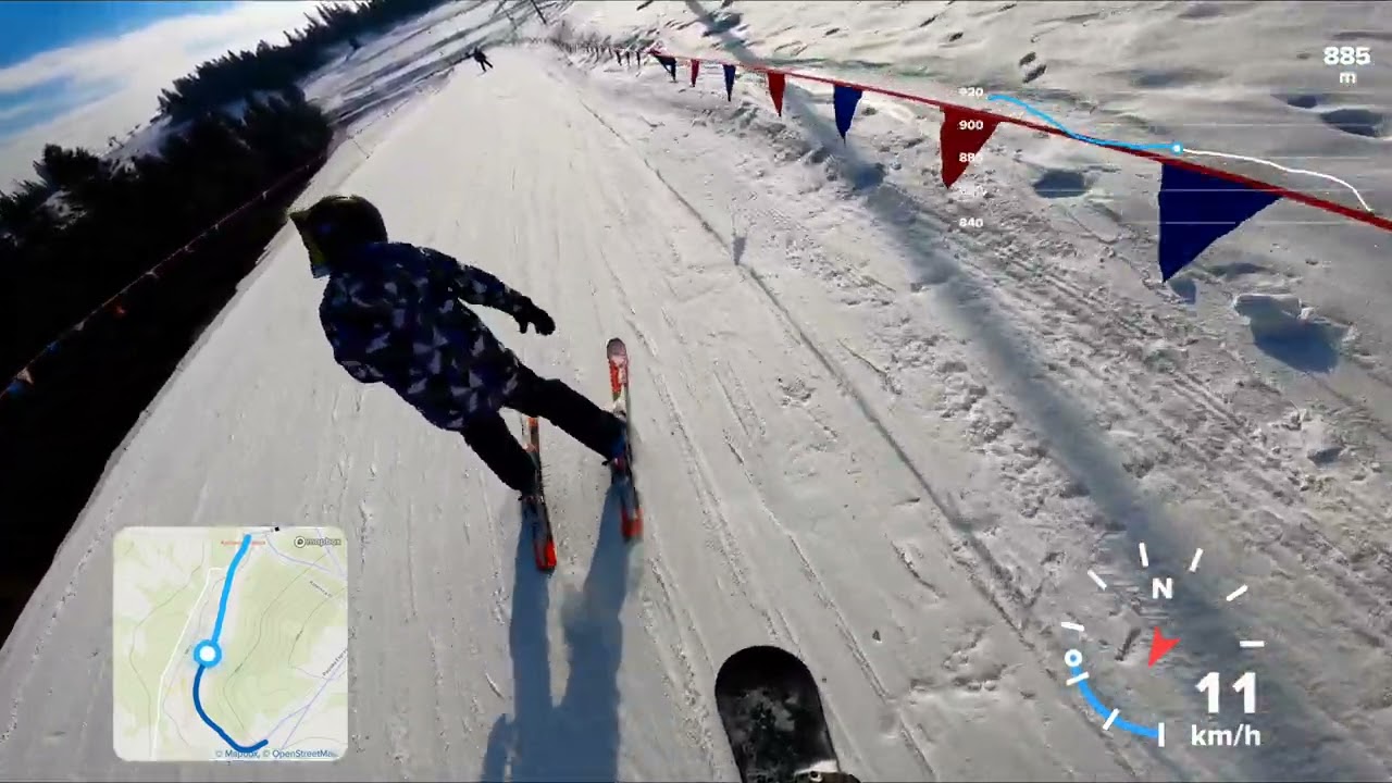 Białka Tatrzańska Kotelnica - Nartostrada Trasa 7 - Snowboard FPV - GoPro9