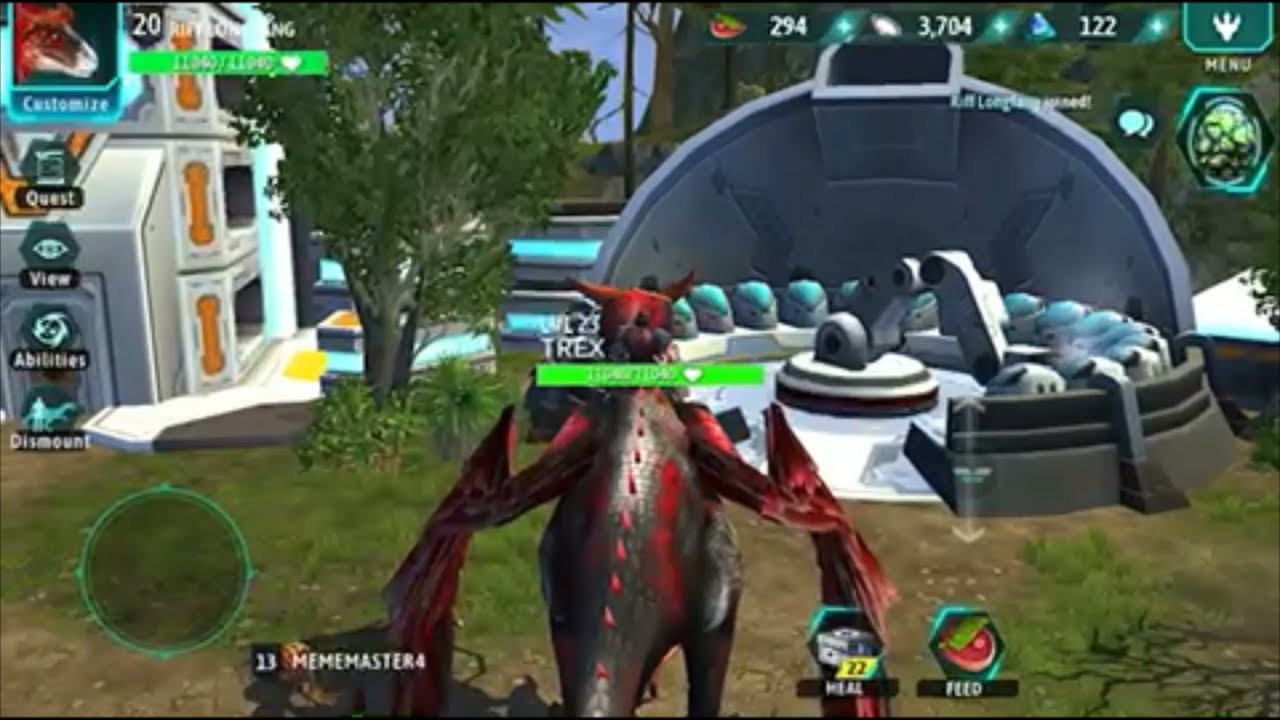Defeating evolution 3 T rex in dino tamers (intense)