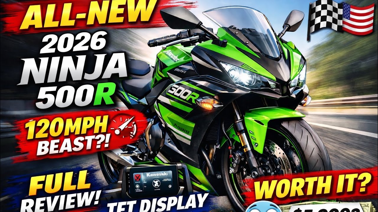 😱🏍️ 2026 Kawasaki Ninja 500 – The New King of 500cc Sport Bikes! Insane Power & Speed