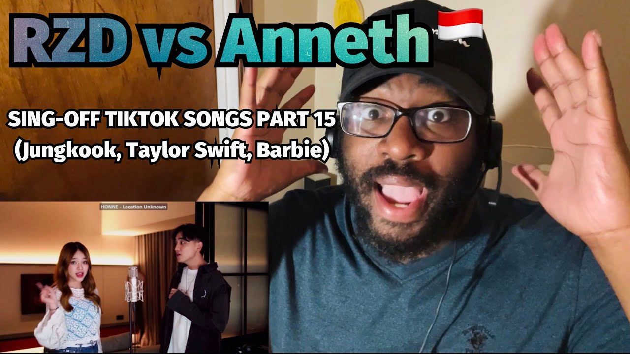 🇮🇩 RZD - SING-OFF TIKTOK SONGS PART 15 (Jungkook, Taylor Swift, Barbie) vs Anneth | REACTION!!!