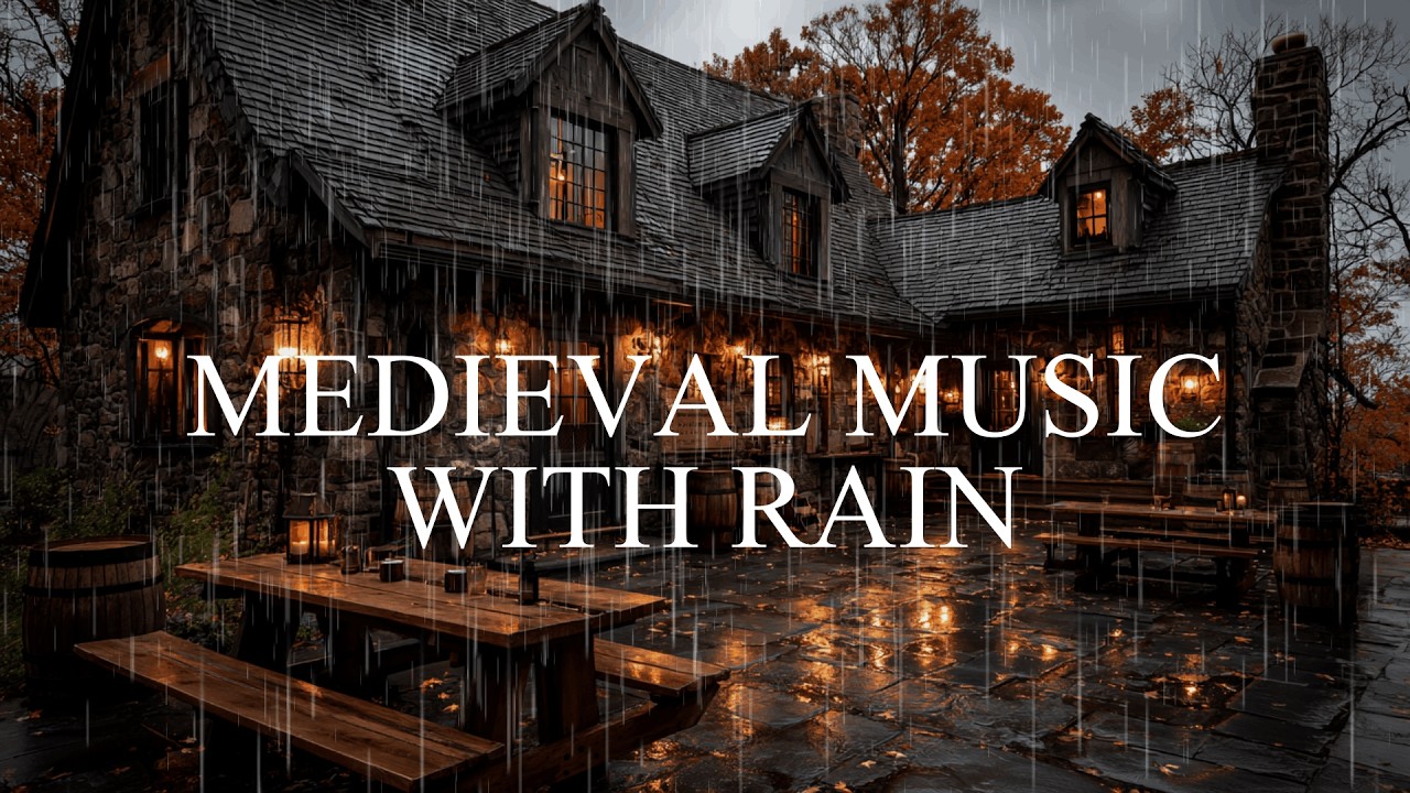 Medieval Fantasy Music with Rain 🌧️ | Relaxation & Dreamy Sleep