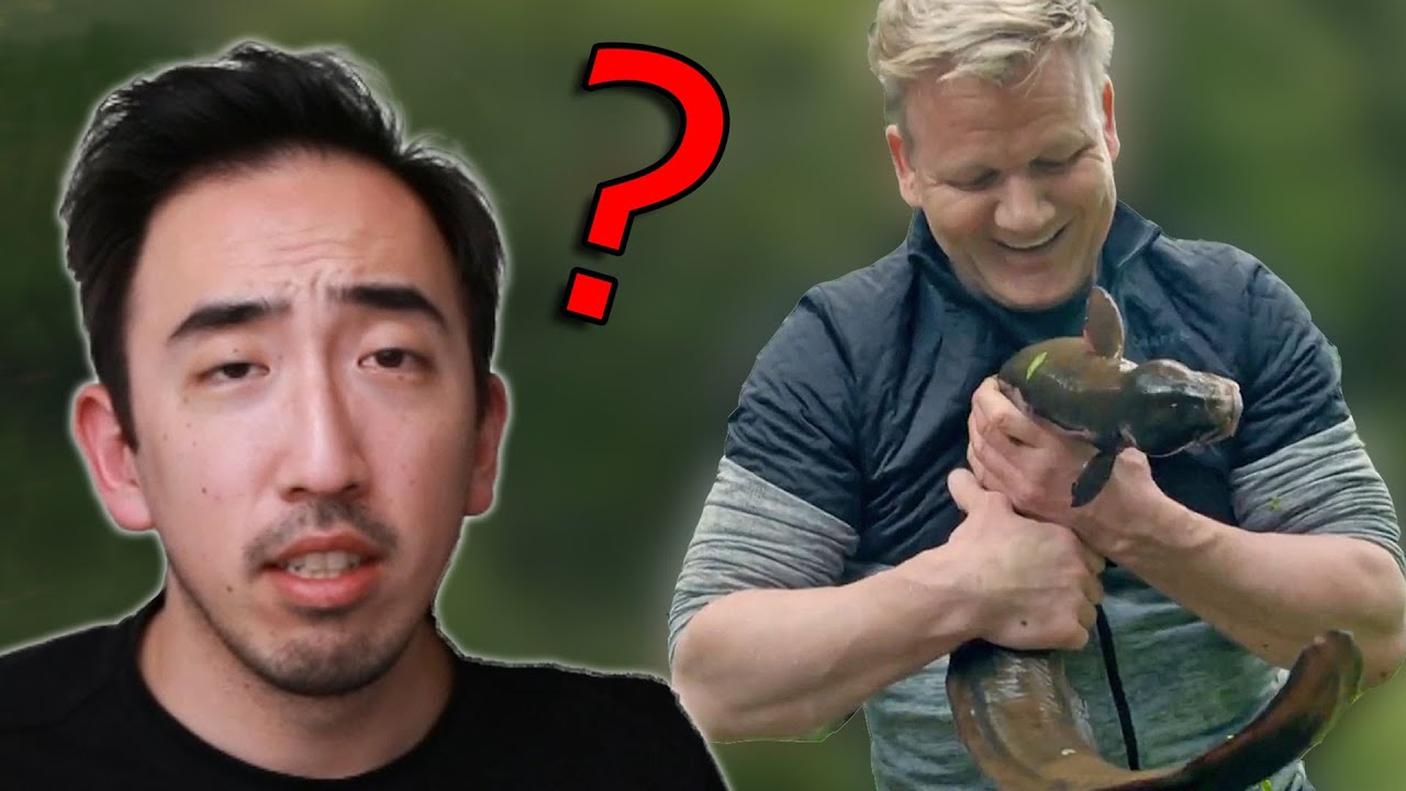 4 minutes of gordon ramsay kissing animals then eating them