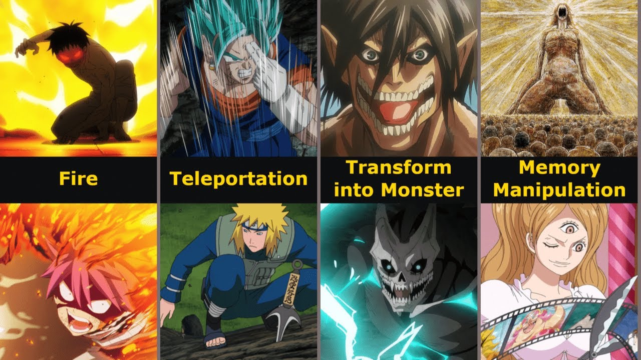 Anime Characters with Similar Skills or Powers