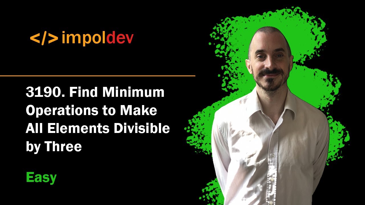 Find Minimum Operations to Make All Elements Divisible by Three | LeetCode 3190 - Python