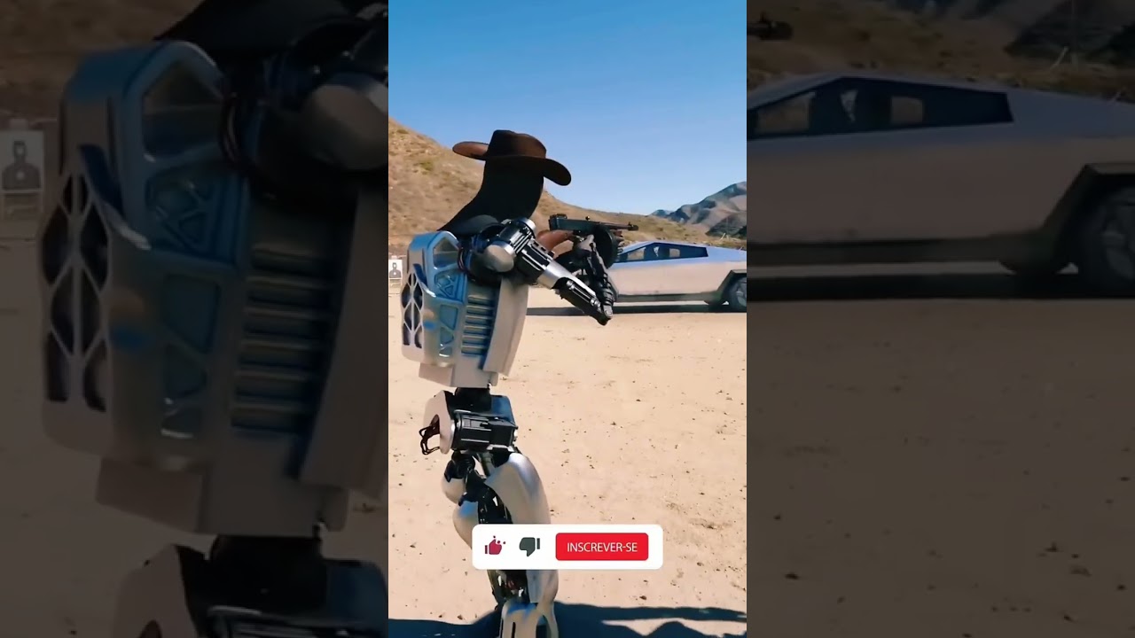 Este rob&ocirc; sabe at&eacute; atirar, quem &eacute; Optimus? o futuro rob&ocirc; policial da Tesla