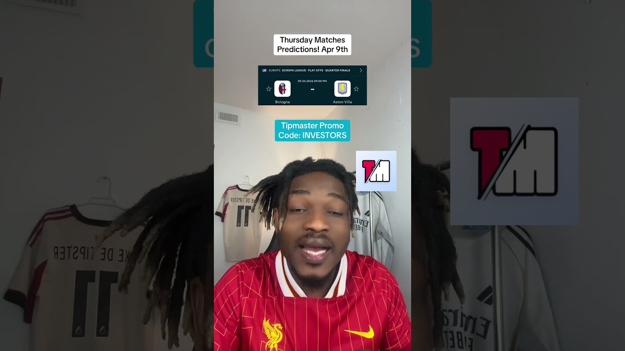 Thursday Matches Predictions! April 9th #betting #football #prediction #mikedetipster #shorts #viral