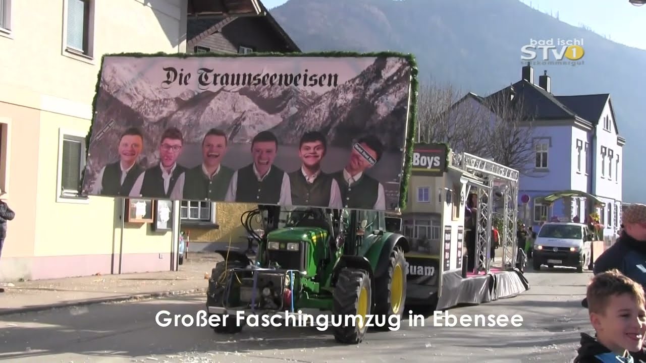 Großer Faschingumzug in Ebensee www.stv1.at