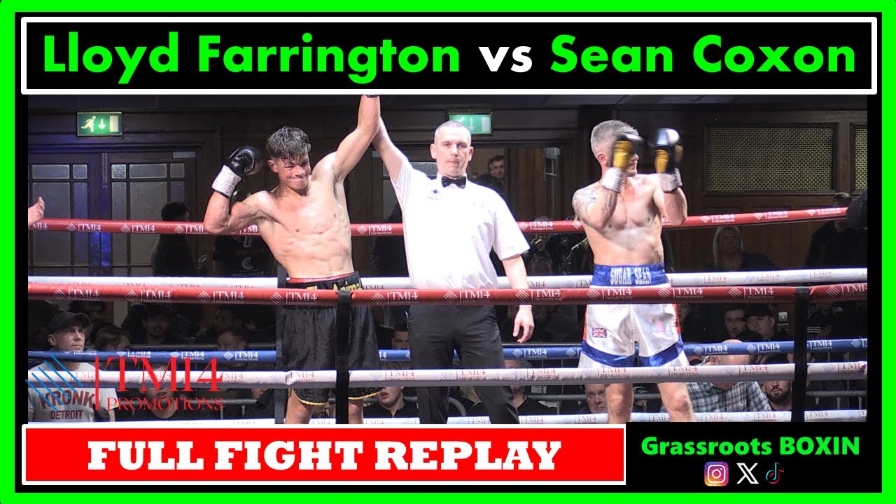 Lloyd Farrington vs Sean Coxon - FULL FIGHT - TM14/Mo Prior Promotions - York Hall (11/11/23)