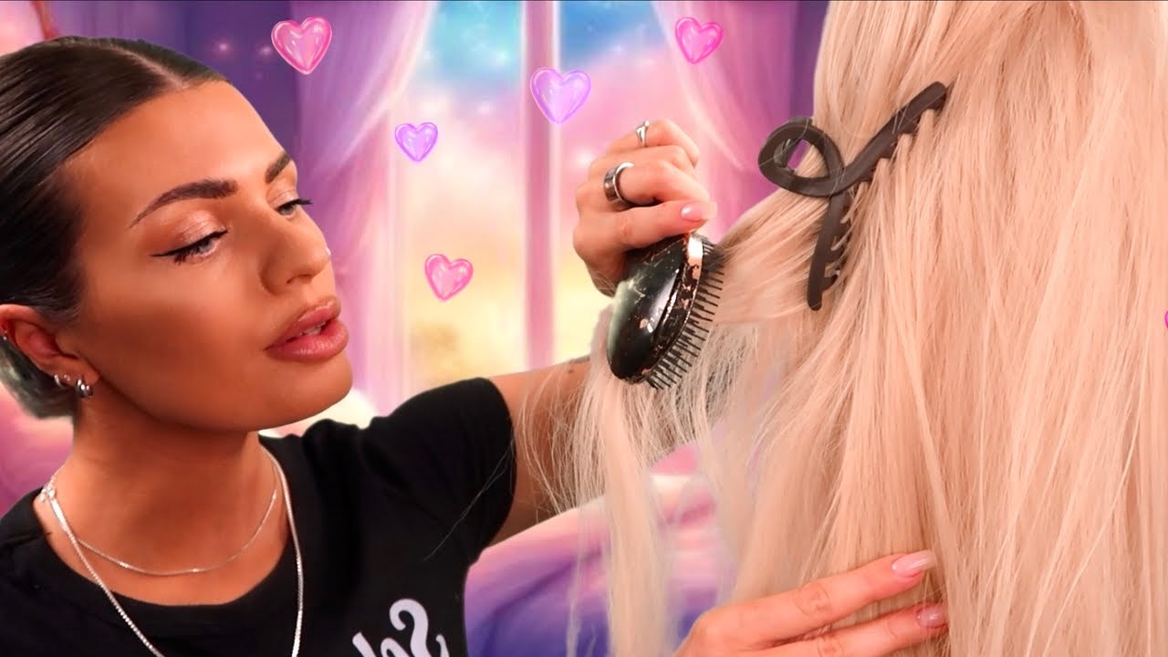 ASMR Girl Who's OBSESSED with You Plays w/ Your Hair At A Sleepover 🎀 (personal attention roleplay)