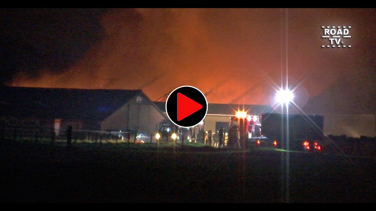Grote brand in loods te Groenekan 2 12 2023