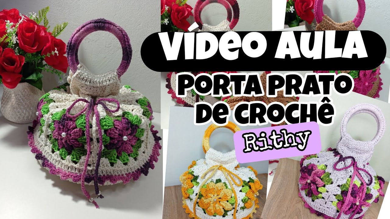 VÍDEO AULA Porta Prato de Crochê Modelo Rithy ✅