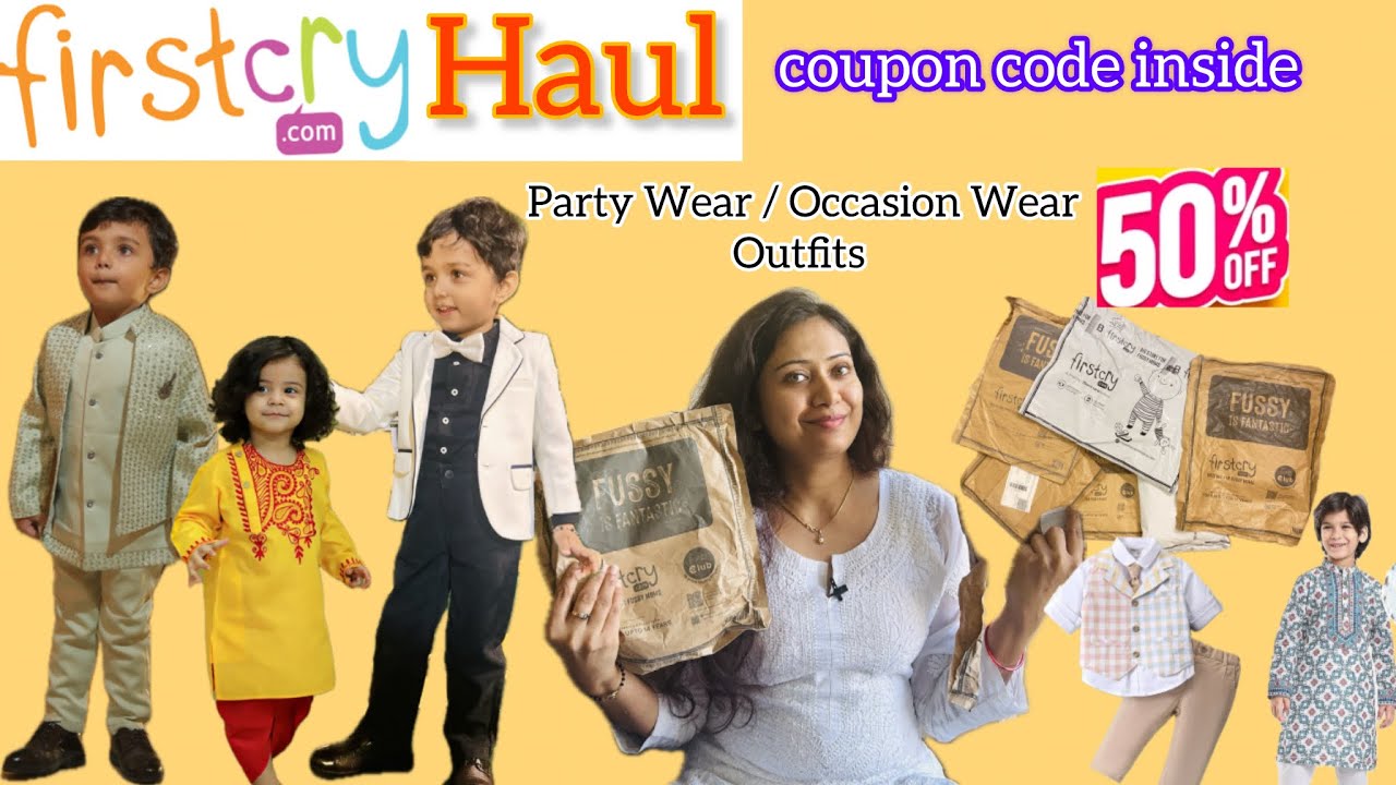 Firstcry Baby Boy Party Wear Dress | Firstcry Partywear Haul | FirstCry Coupon Latest