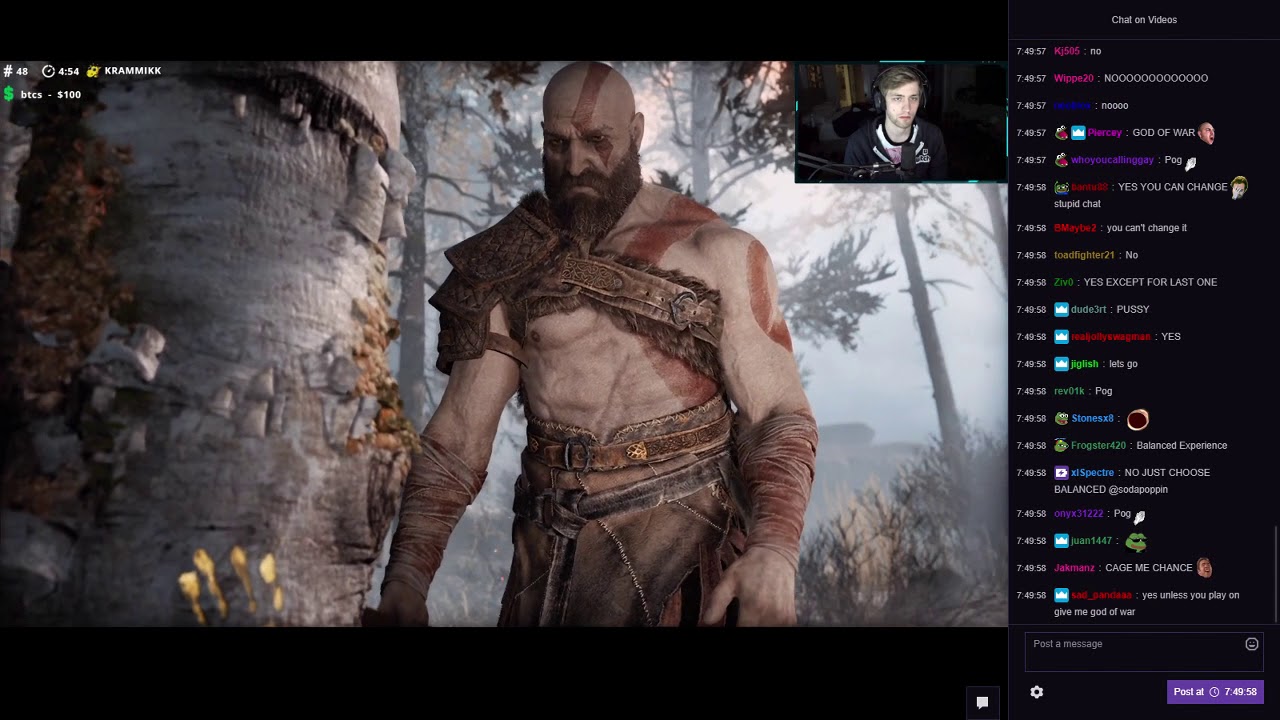 Sodapoppin God Of War 4 Gameplay 24hr+ Stream FULL VOD with chat! (PART 1)