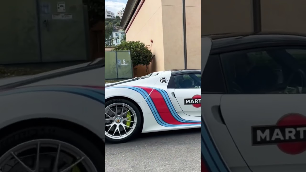 Porsche 918 Spyder in Martini Racing Livery #cars #porsche #shorts #porsche918spyder