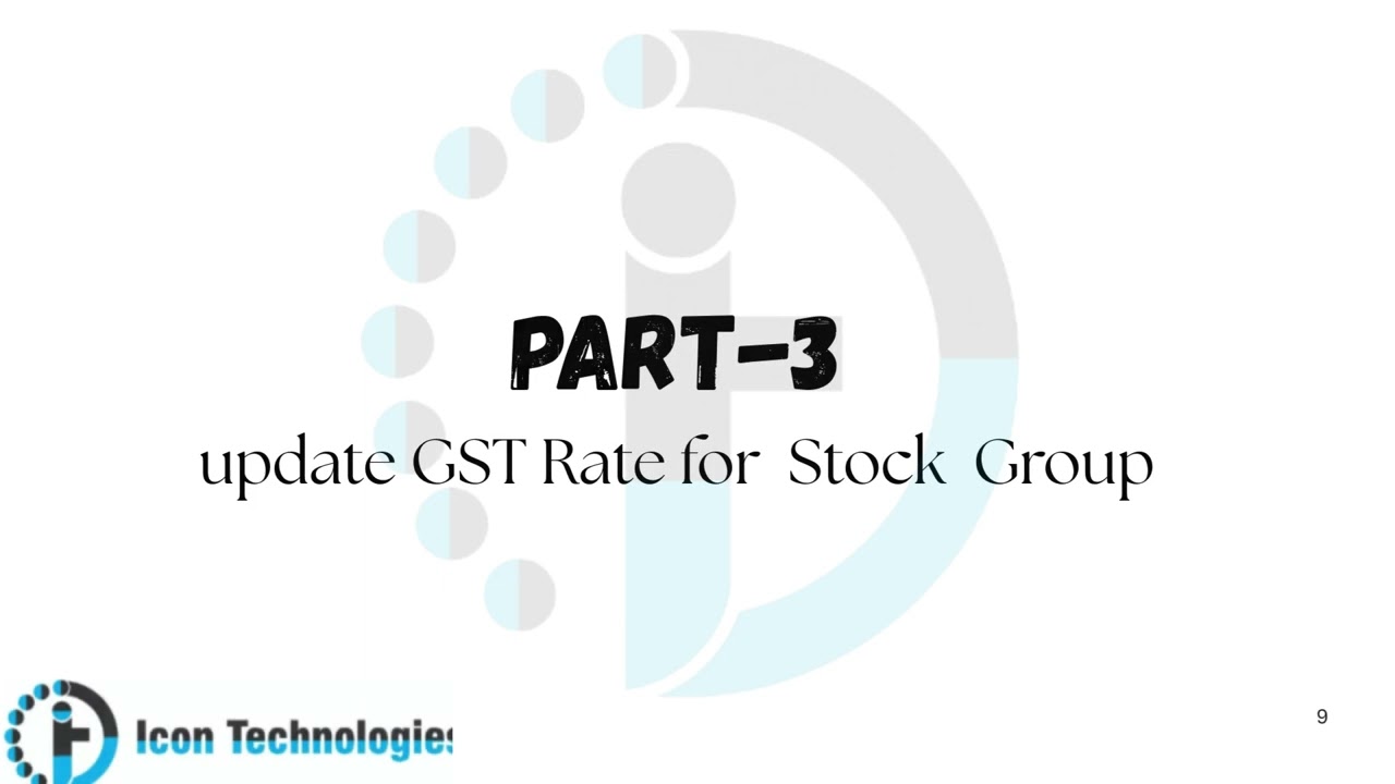 How to Update GST Tax Rates in Bulk Using GST Rate Setup
