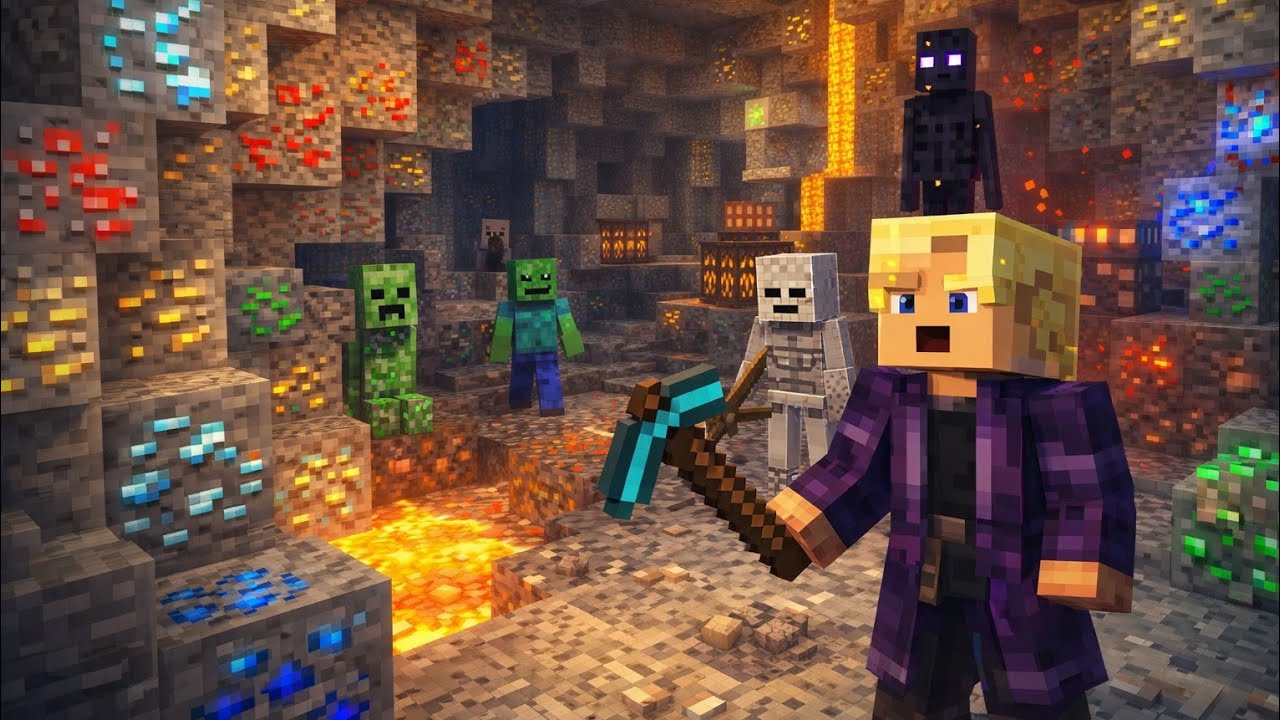Wir gehen in eine HÖHLE -Minecraft mit Caral #005