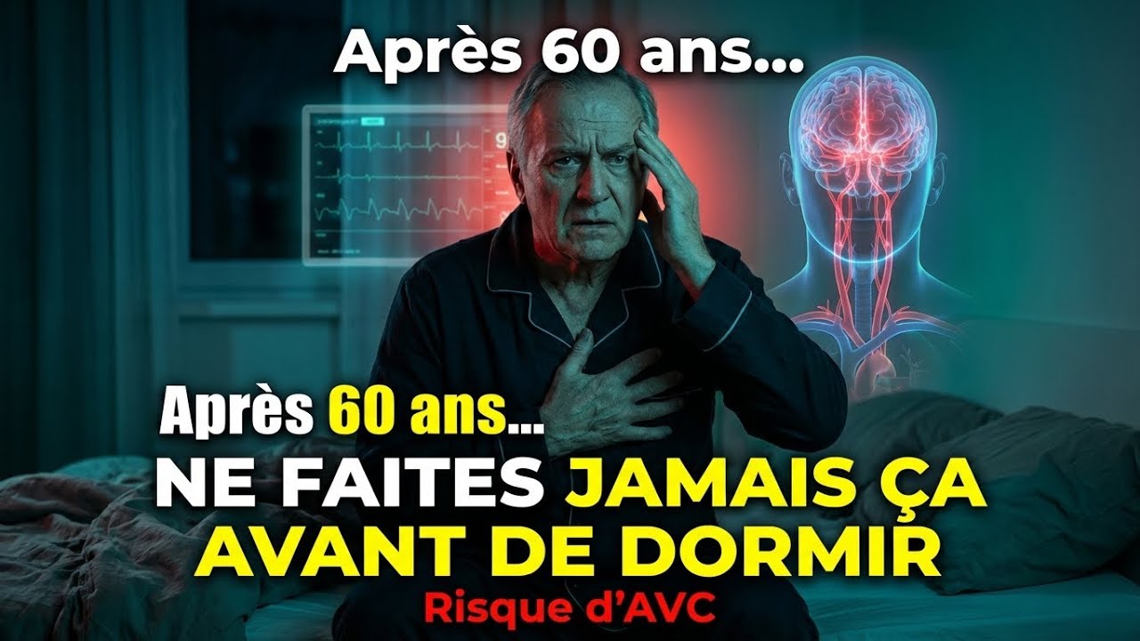 Si vous avez plus de 60 ans, ne faites jamais ça avant de dormir Risque d'AVC