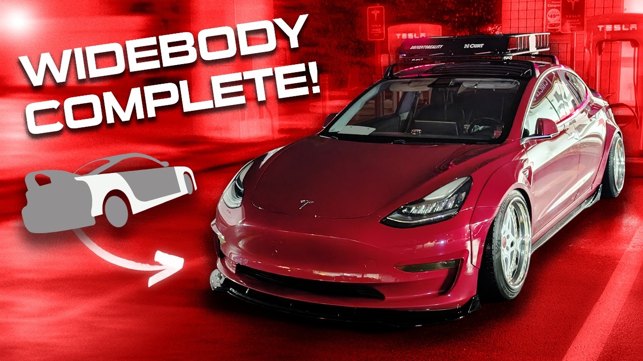 Сборка расширенного кузова Tesla Model 3, часть 3 – покраска, установка и финальная демонстрация ...