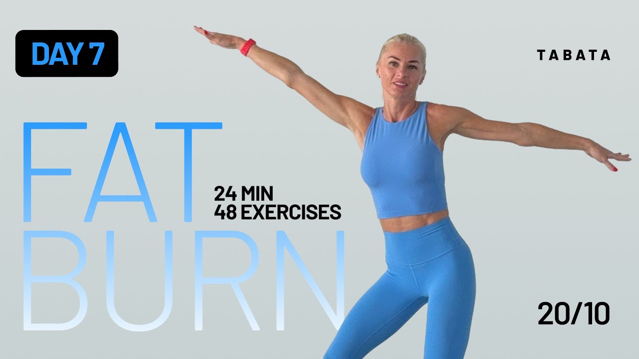 24 Min Fat Killer Tabata Full Body Workout | No Equipment at Home | Fat Burn Series – Day 7
