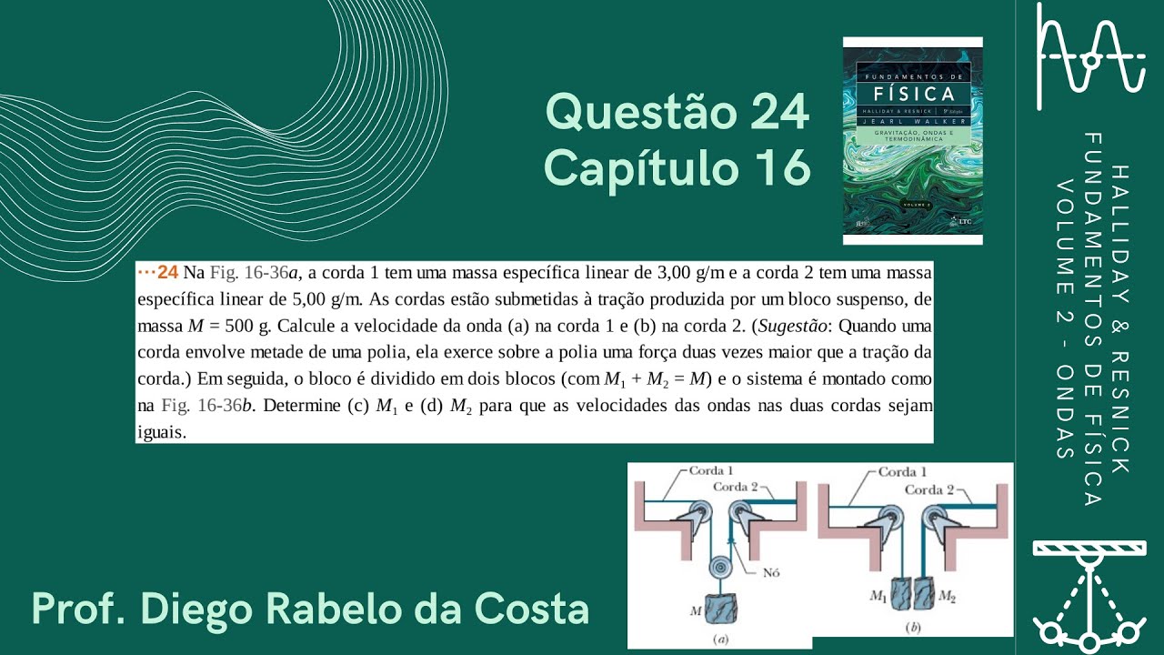 Solução da Questão 24 - Cap. 16 - Vol. 2 - Halliday & Resnick - Fundamentos de Física