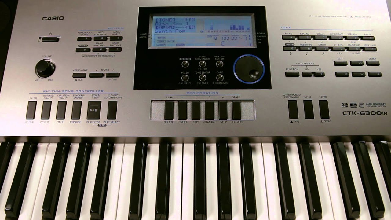 Casio CTK 6300IN : How to Use Rhythm Editor Feature on Casio 6300IN Electronic Music Keyboard