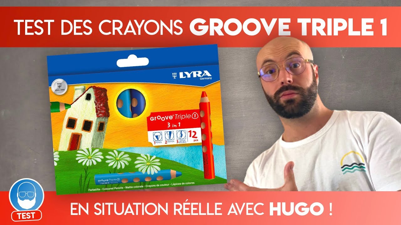 TEST Crayons GROOVE TRIPLE 1 de chez LYRA en situation réelle !   | Profession Prof. |