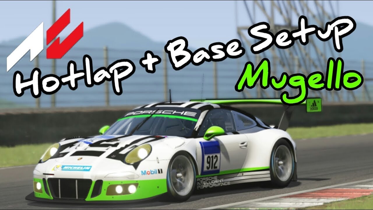 Assetto Corsa Porsche 911 GT3 R 2016 @ Mugello | Time Attack/TC-OFF + SETUP | 1:47'3