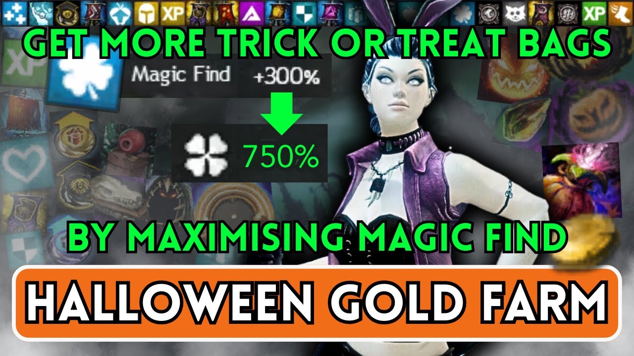 MAX LOOT with MAX MAGIC FIND | Mad King's Labyrinth | Shadow of the Mad King | Guild Wars 2