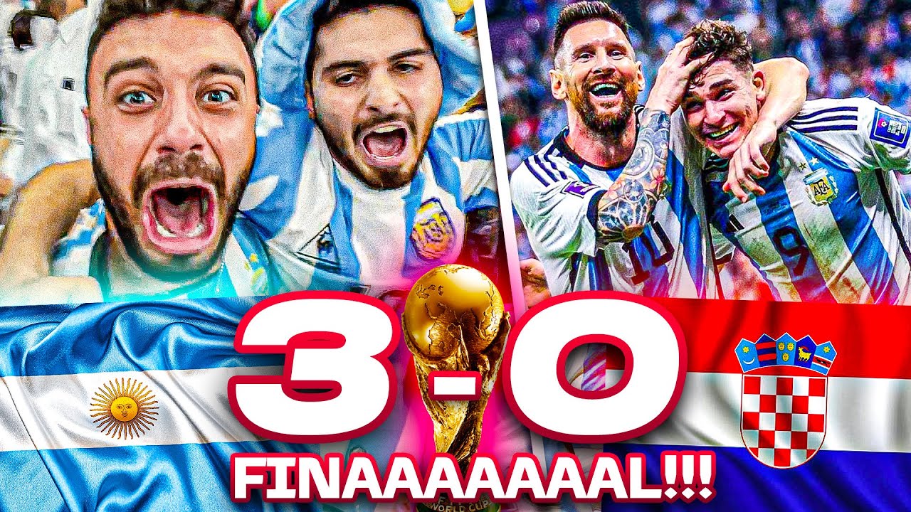 FINAAAAAL!!! 🇦🇷 ARGENTINA 3-0 CROAZIA 🇭🇷 | LIVE REACTION DALLO STADIO!