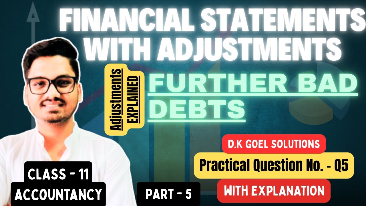 Class 11 Accountancy Financial Adjustments With Adjustments Chapter 21 DK Goel Solutions Part 5 CBSE