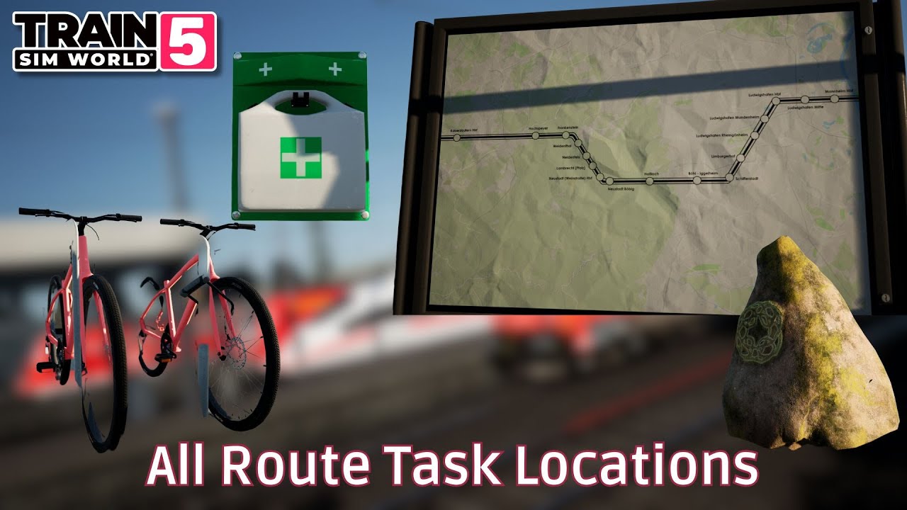 All Route Task Locations - Pf&auml;lzische Ludwigsbahn - #TrainSimWorld5