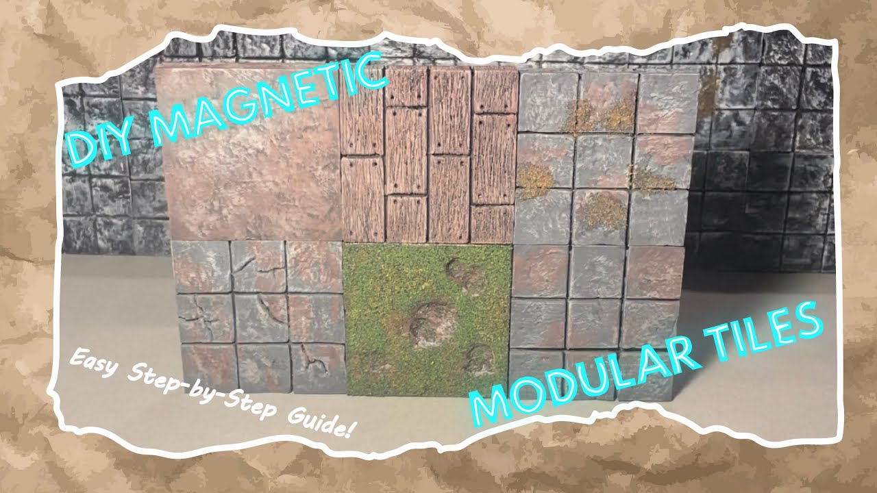 DIY MAGNETIC DUNGEON TILES