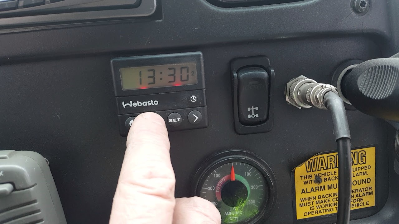 2006 Webasto TSL 17 Diesel Coolant Heater Setting Timer