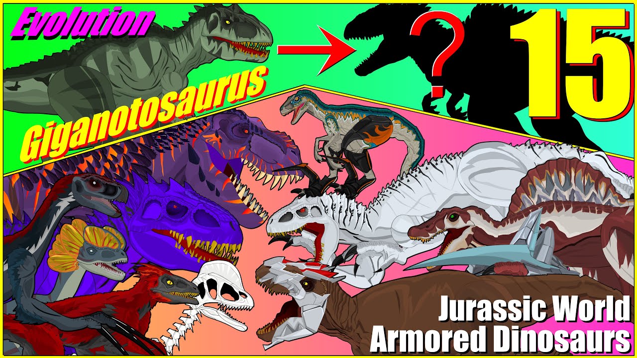 The evolution of Giganotosaurus and the battle between armored and hybrid dinosaurs